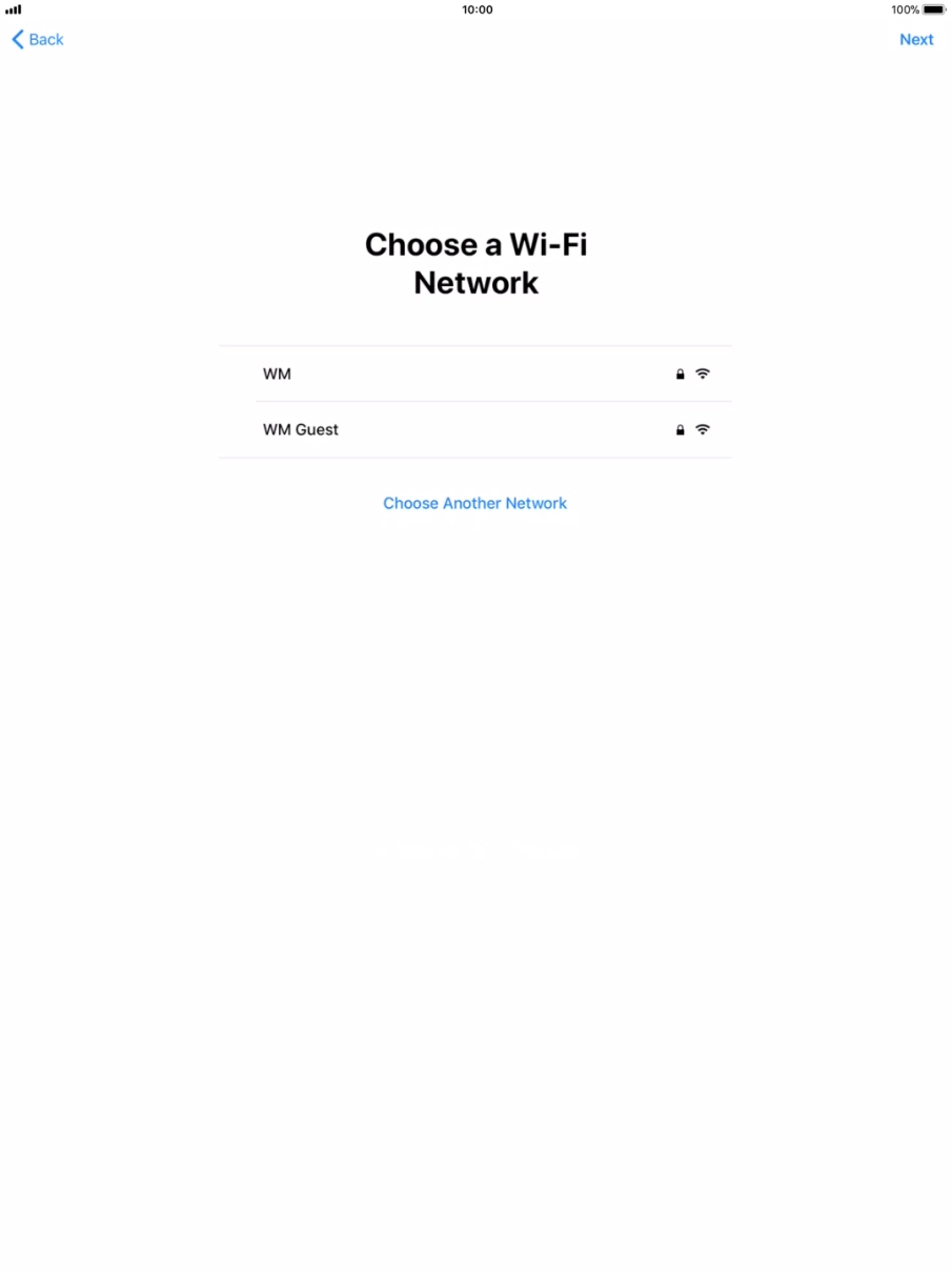 Press the required Wi-Fi network. Press the required Wi-Fi network.