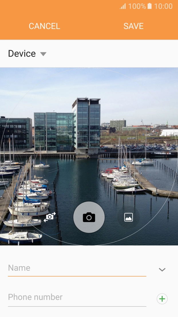 Press the gallery icon.