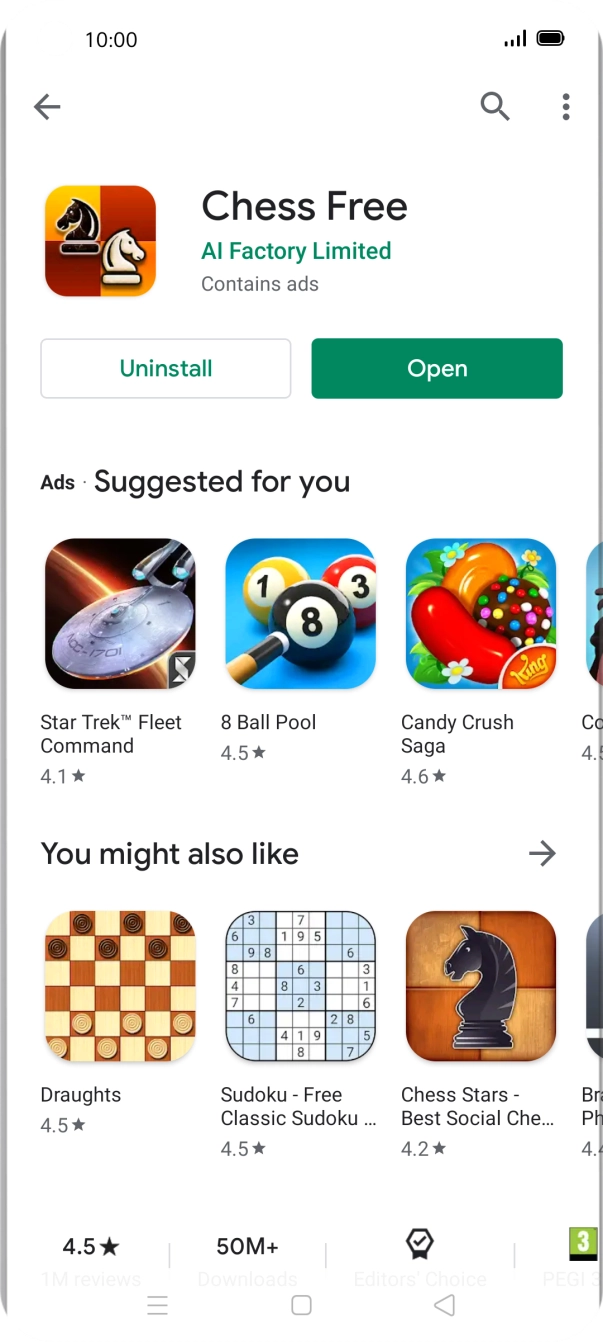 Press the Home key to return to the home screen.