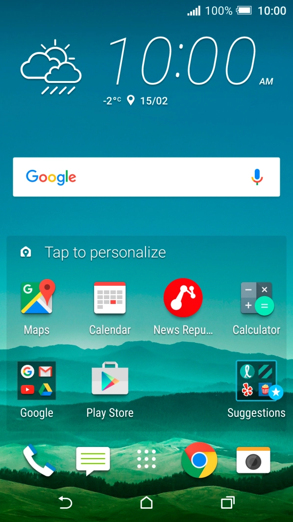 Slide your finger downwards starting from the top of the screen.