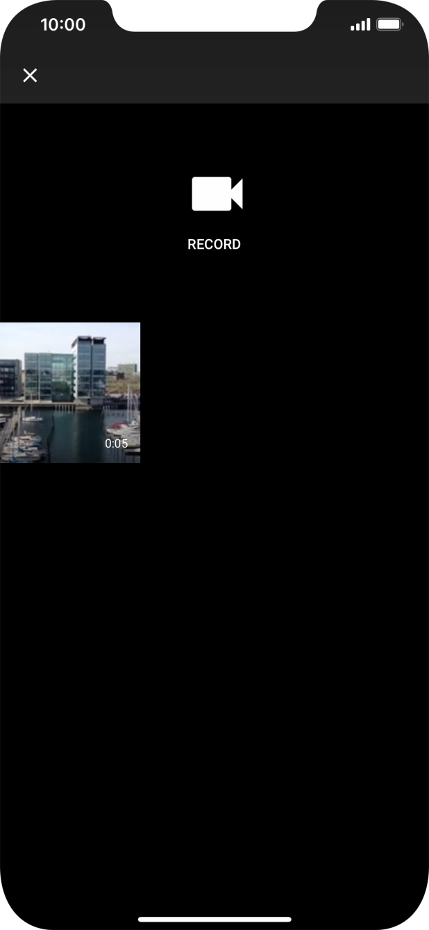 Press the required video clip.