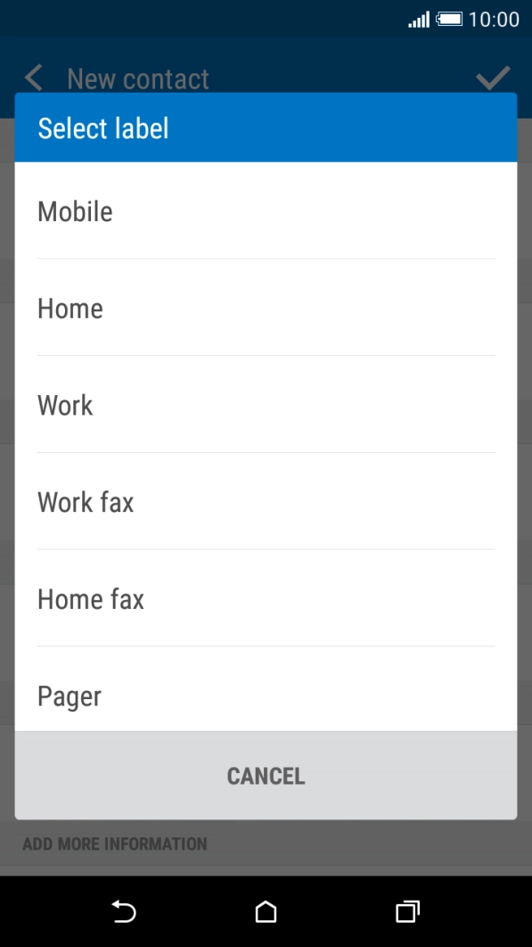 Press the required number type.