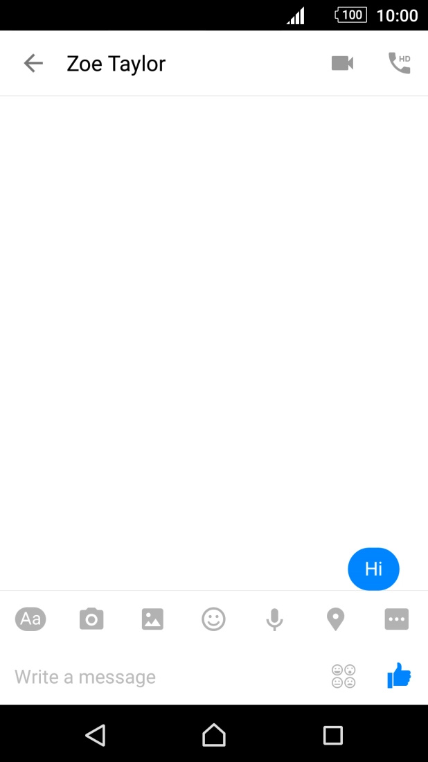 Press the Home key to return to the home screen.