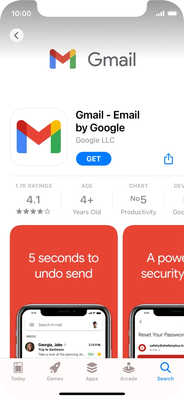 Press GET and follow the instructions on the screen to install the app. Press GET and follow the instructions on the screen to install the app.