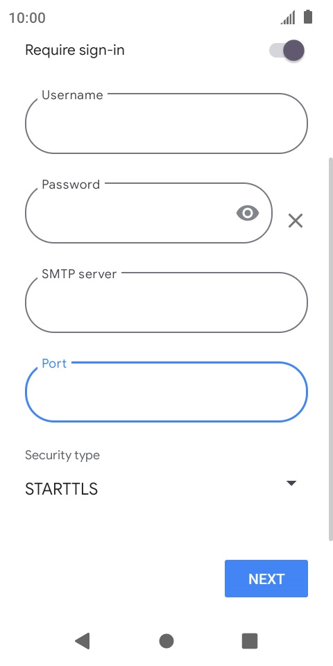Press the drop down list below 