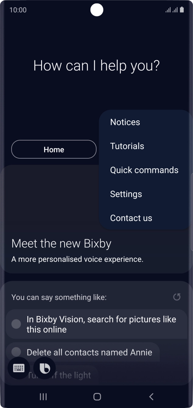 Press Settings and follow the instructions on the screen to make the required changes.