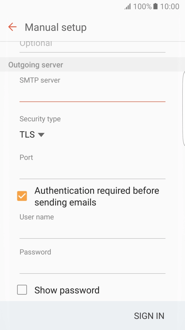 Press the drop down list below 