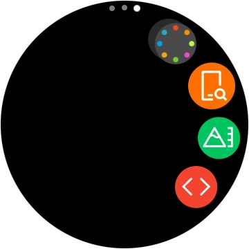 Press the find phone icon.