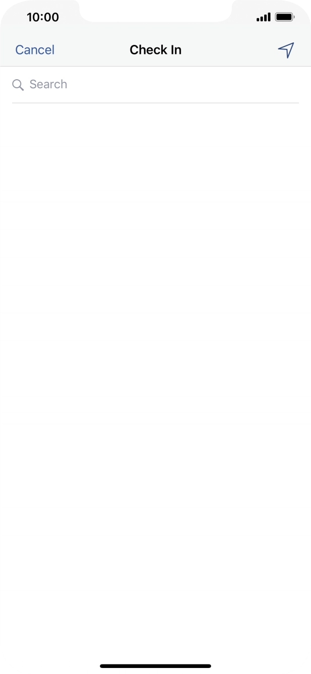 Press the search field.