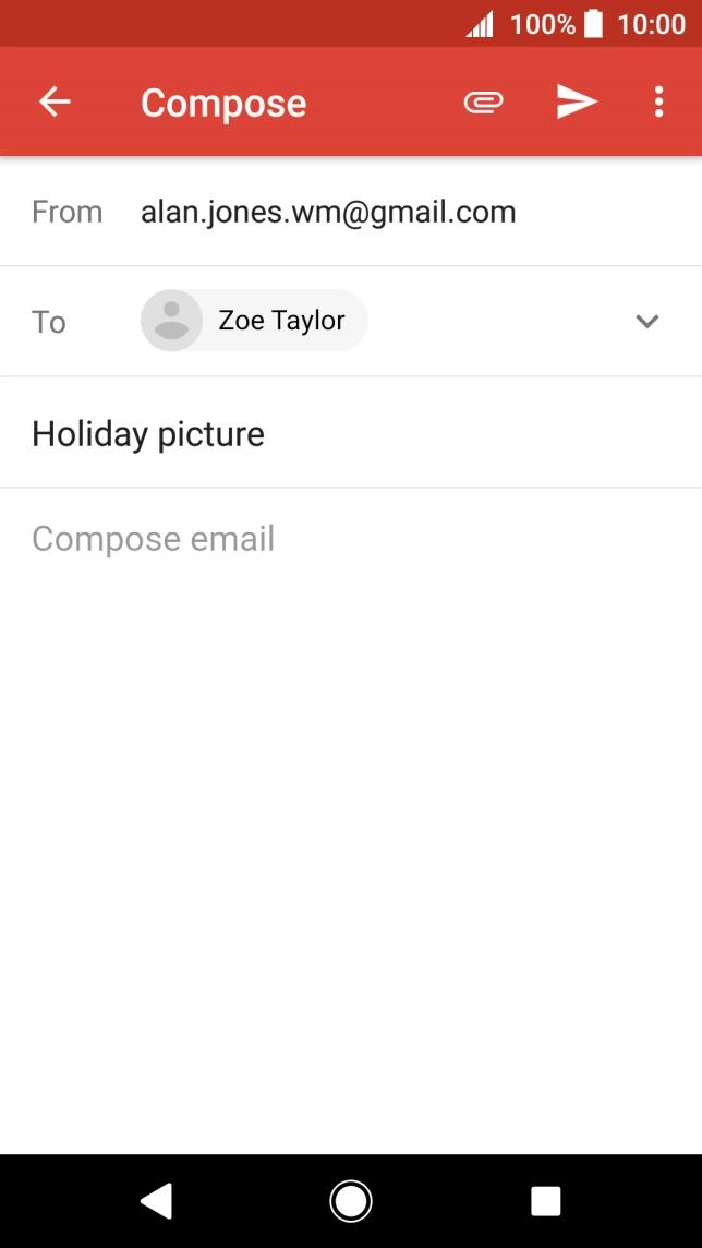 Press the text input field.