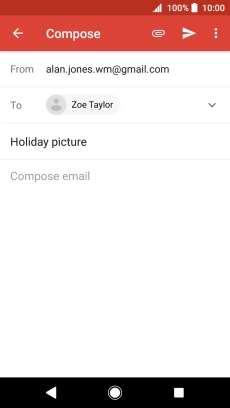 Press the text input field.