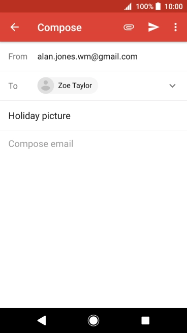Press the text input field.