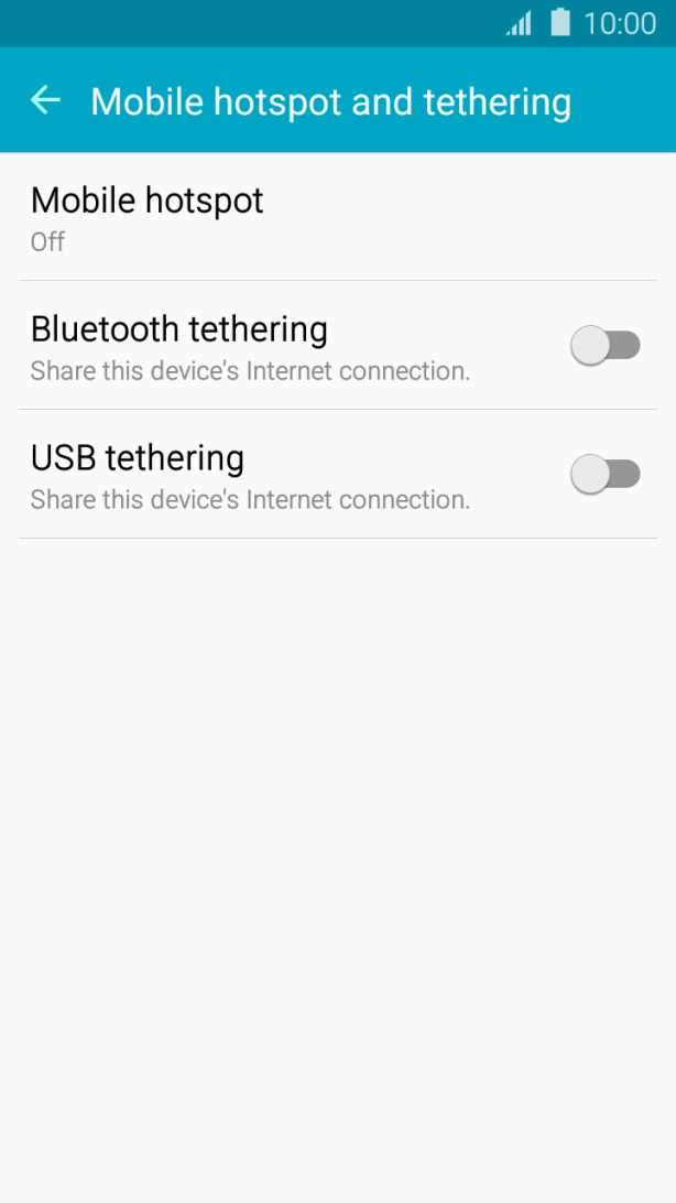 Press Mobile hotspot.
