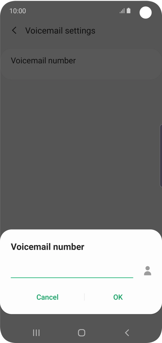 Key in +61101 and press OK.