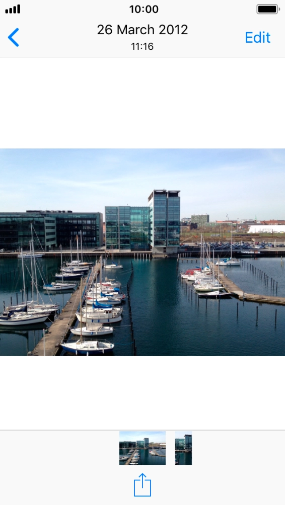 Press the share icon.