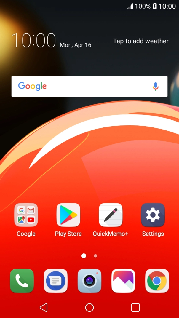 When the battery charging icon is displayed, the battery is charging.