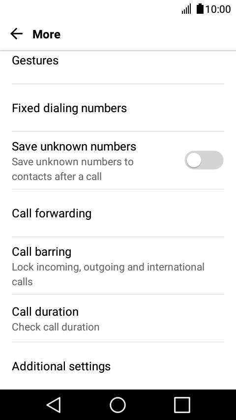 Press Call forwarding.