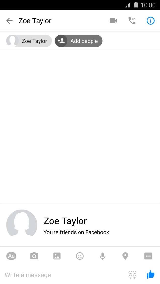 Press the text input field.