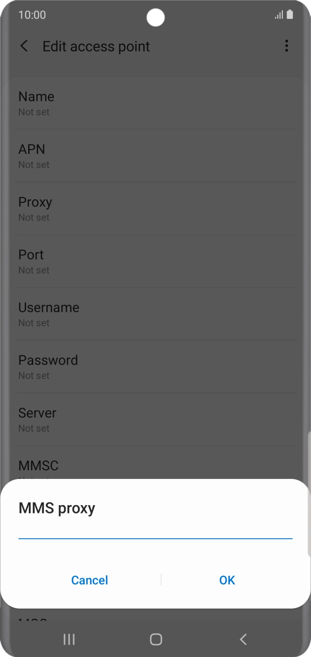 Key in 10.1.1.180 and press OK.