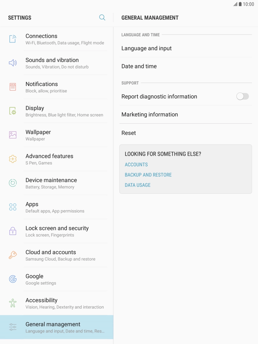 Press Language and input.