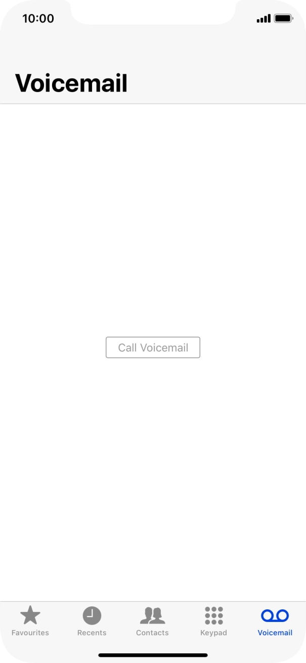 Press Call Voicemail and follow the instructions from your MessageBank®.