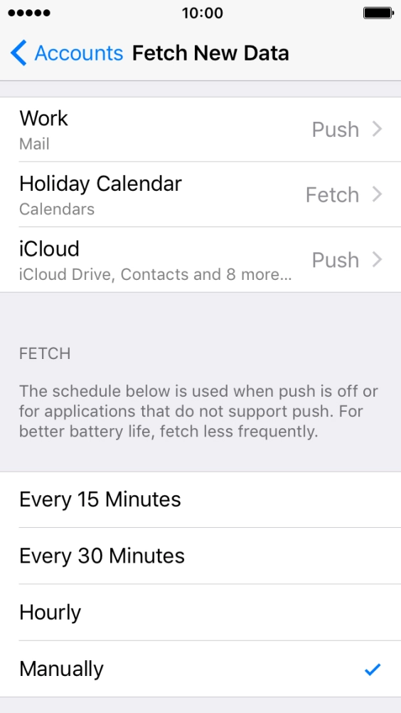 If you turn off the function, press the required setting.