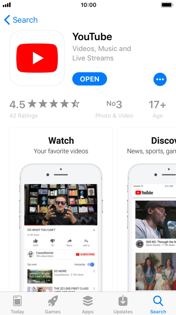 Press the Home key to return to the home screen.