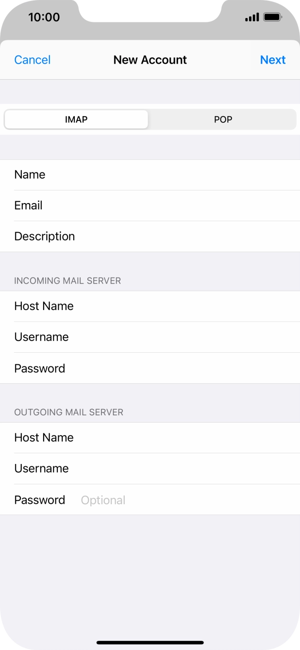Press Password and key in the password for your Telstra email account.
