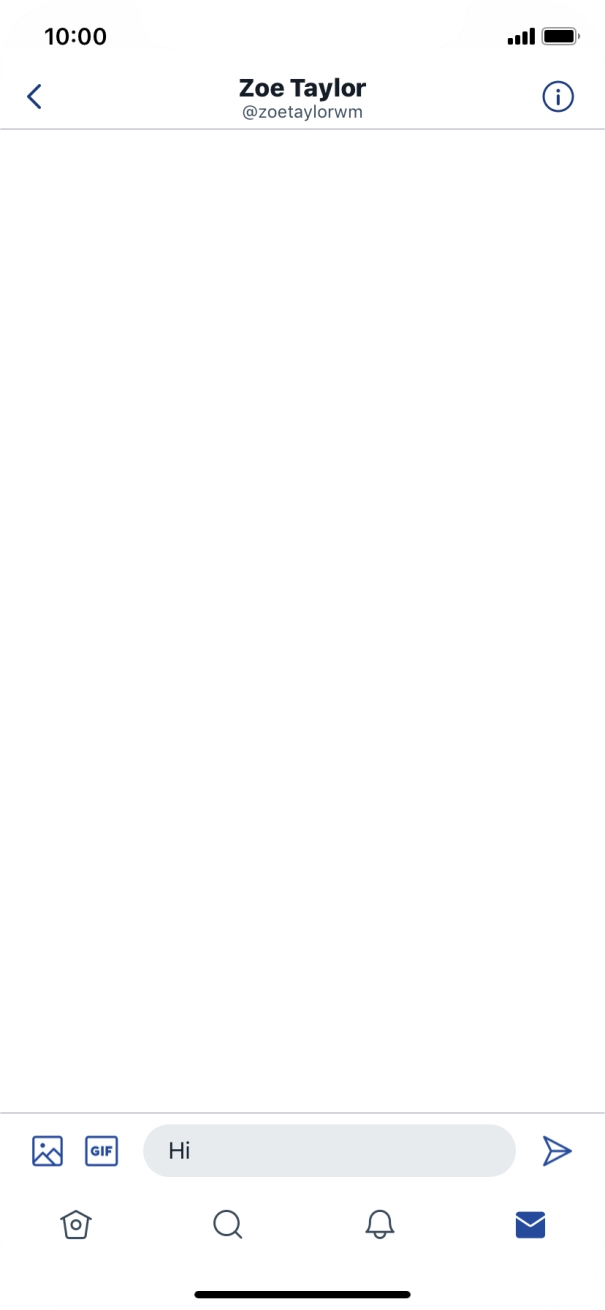 Write the required message and press the send icon. Write the required message and press the send icon.