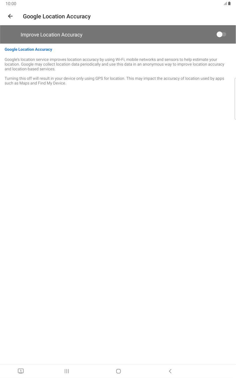 If you press the indicator next to 