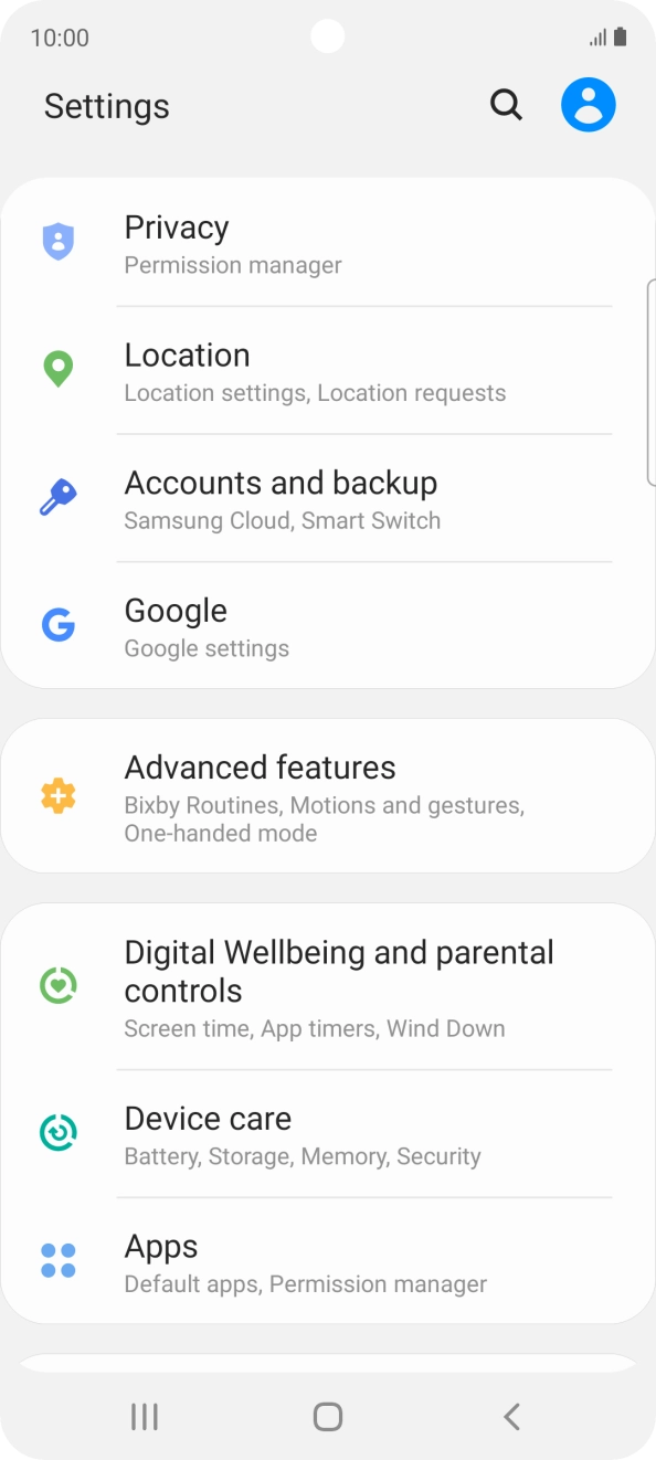 Press Accounts and backup.