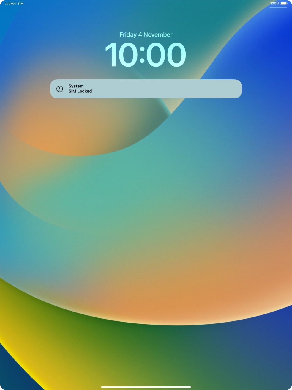 Slide your finger upwards starting from the bottom of the screen.