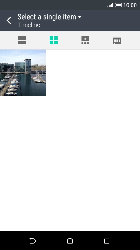 Press the drop down list at the top of the screen.
