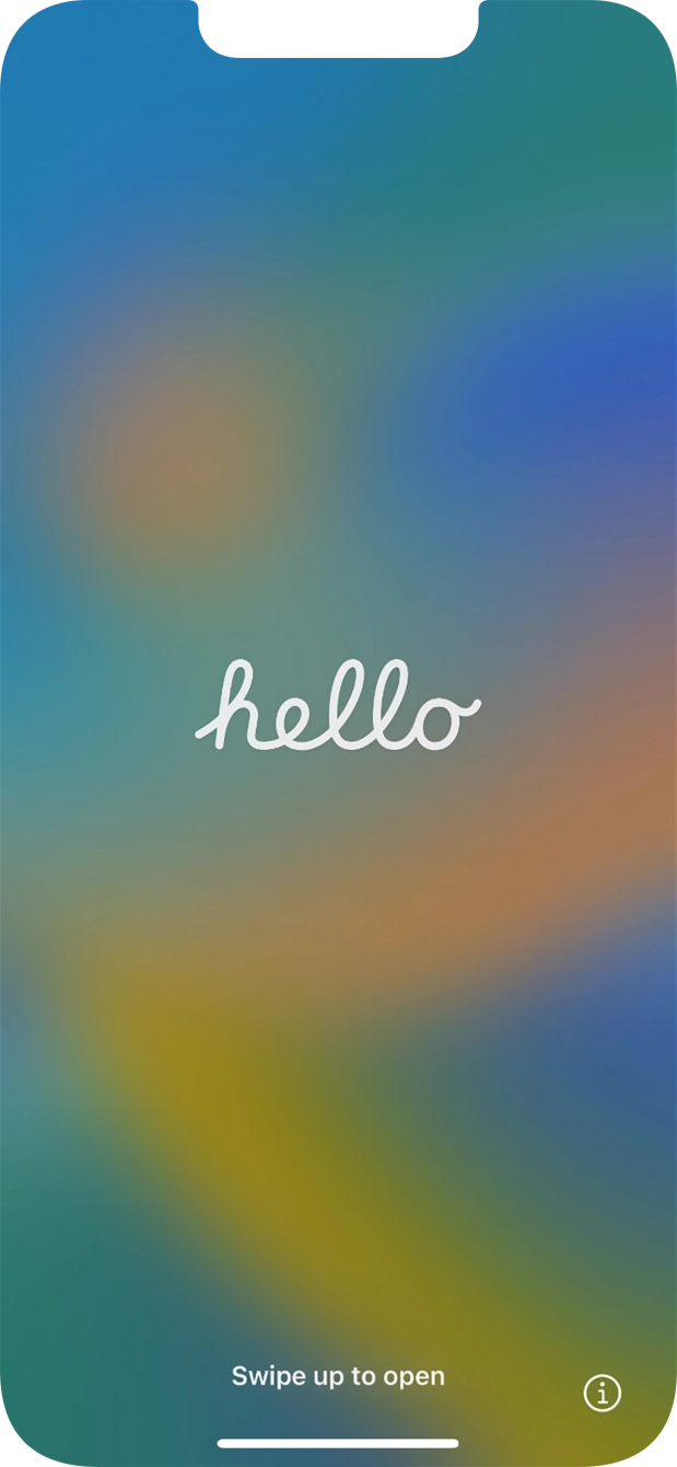 Slide your finger upwards starting from the bottom of the screen. Slide your finger upwards starting from the bottom of the screen.