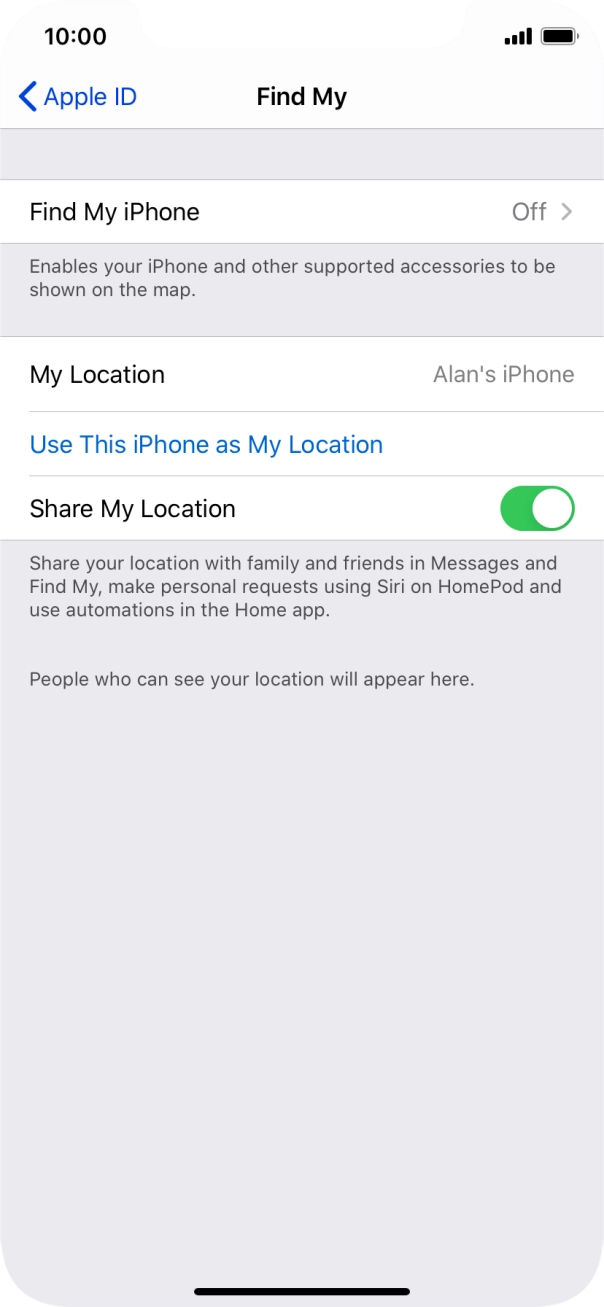 Press Find My iPhone.