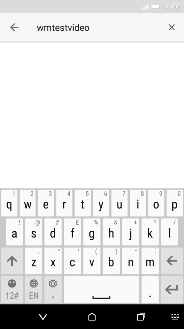 Key in the required search word and press enter.
