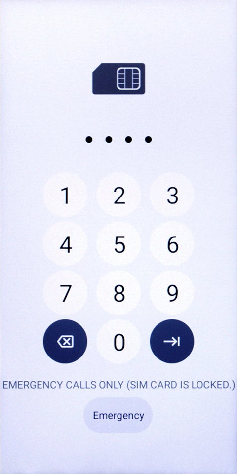 If you're asked to key in your PIN, do so and press arrow right.