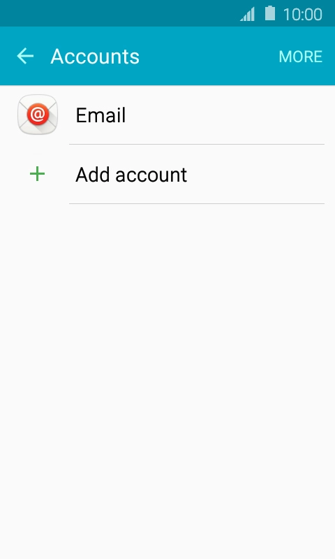 If this screen is displayed, you email account has been recognised and set up automatically. Follow the instructions on the screen to key in more information and finish setting up your phone.