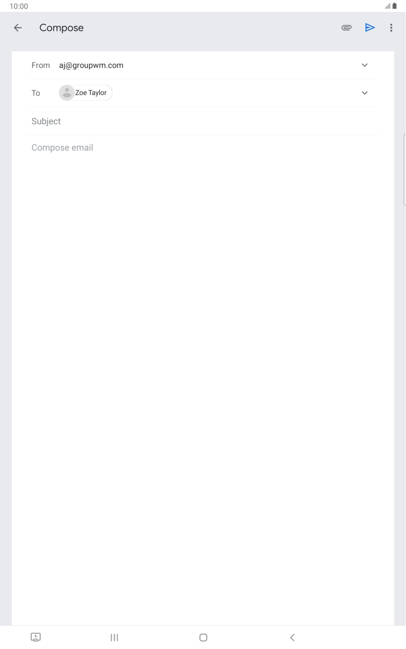 Press Subject and key in the required subject.