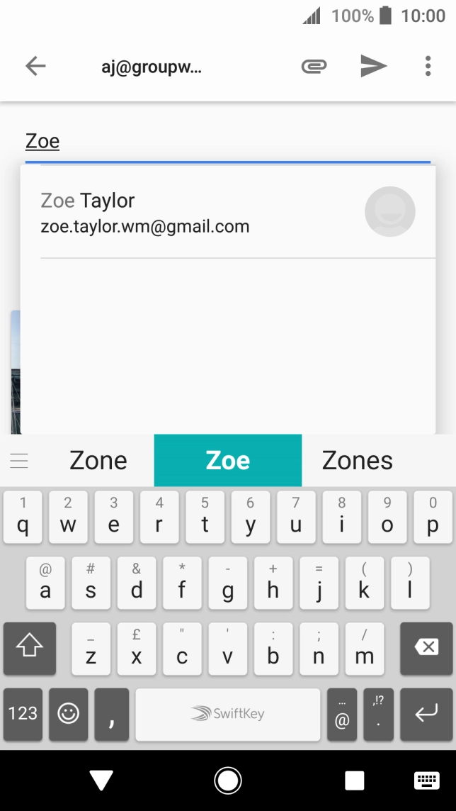Press the required contact.
