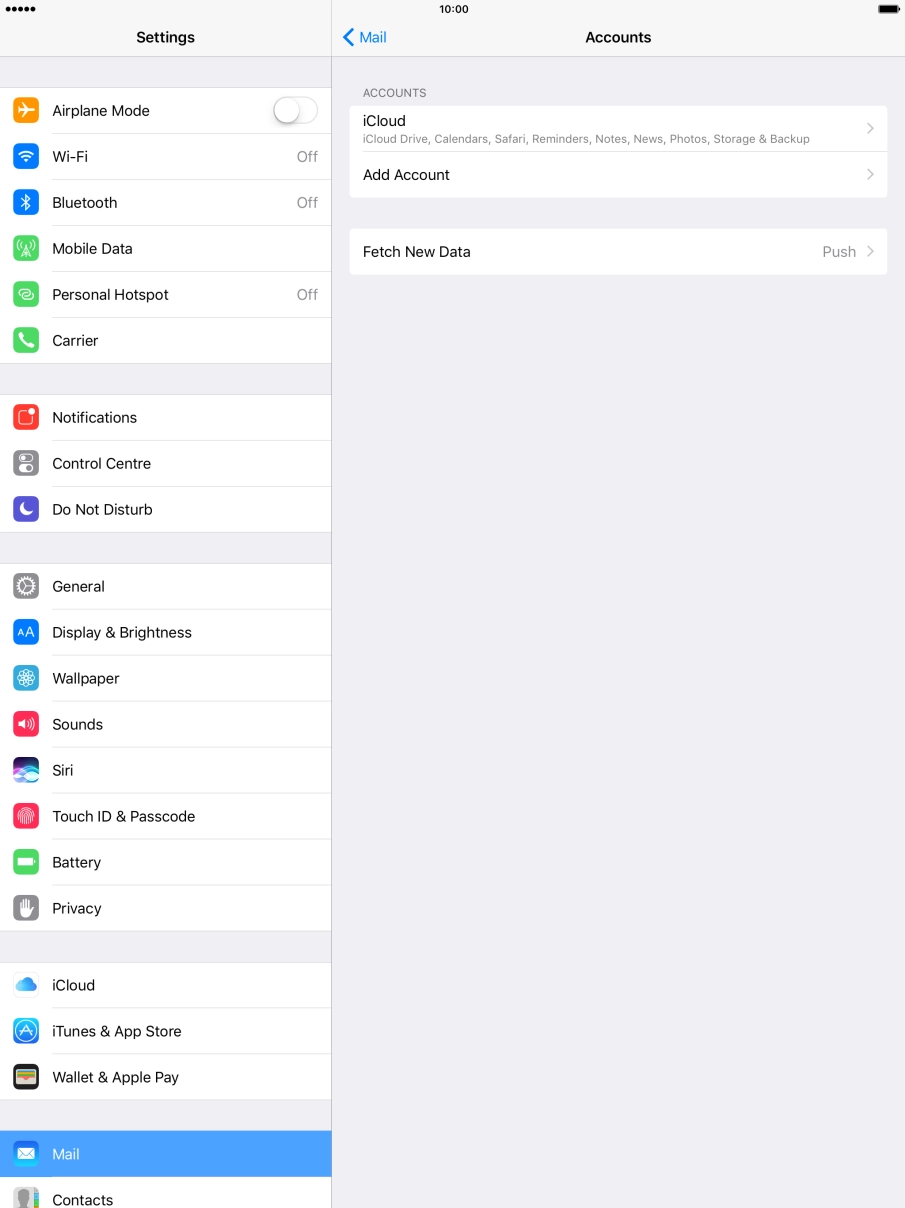 Press Add Account. Press Add Account.