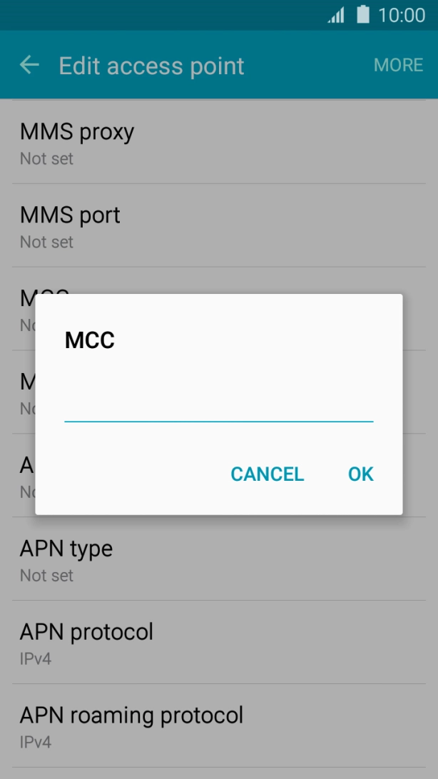 Key in 505 and press OK.