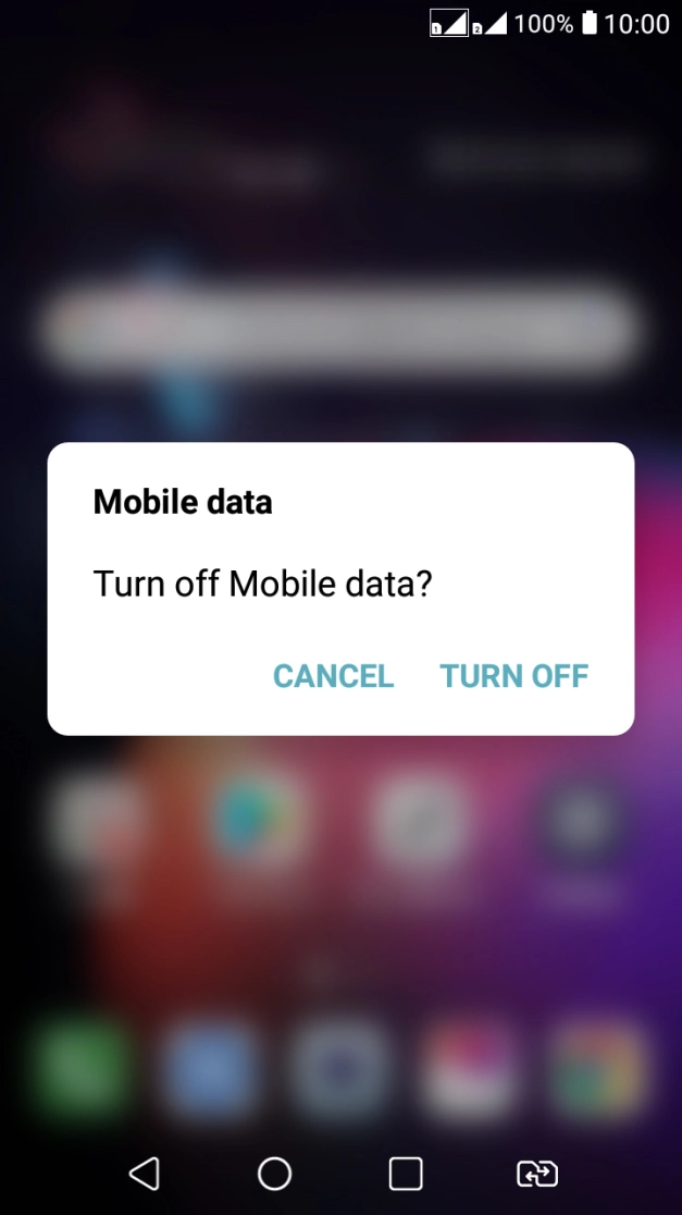 If you turn off the function, press TURN OFF. If you turn off the function, press TURN OFF.