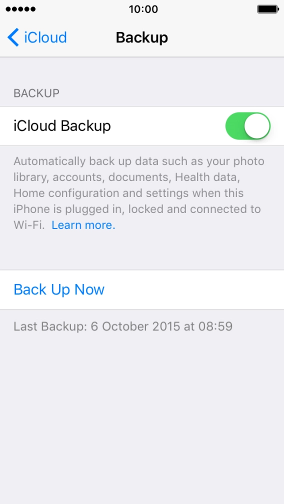 Press Back Up Now. Press Back Up Now.