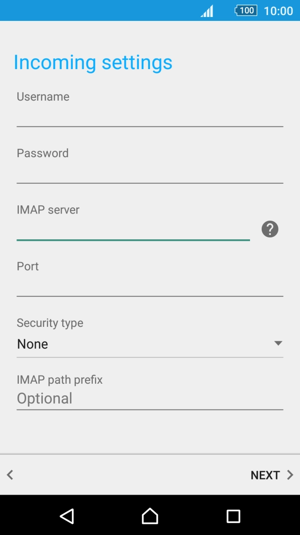 Press the field below 