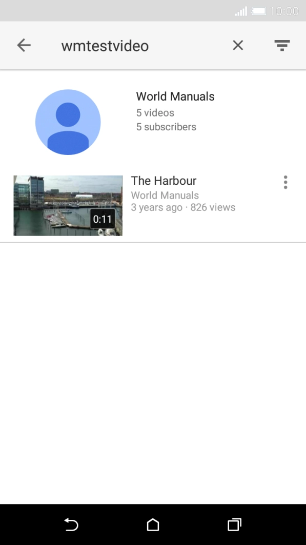 Press the required video clip.