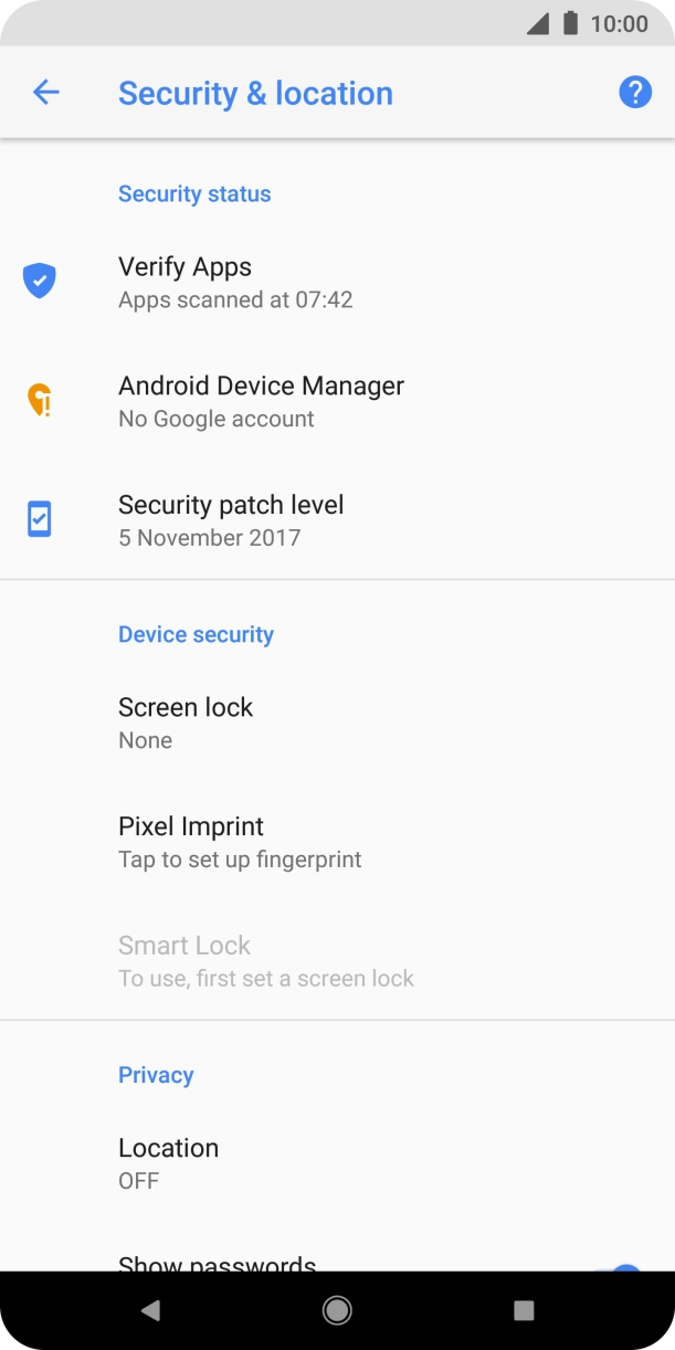 Press the Home key to return to the home screen.