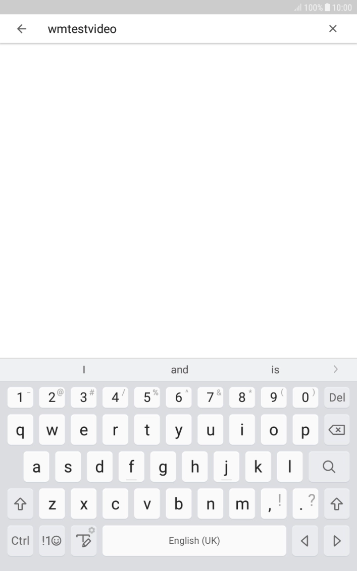 Key in the required search word and press the search icon.