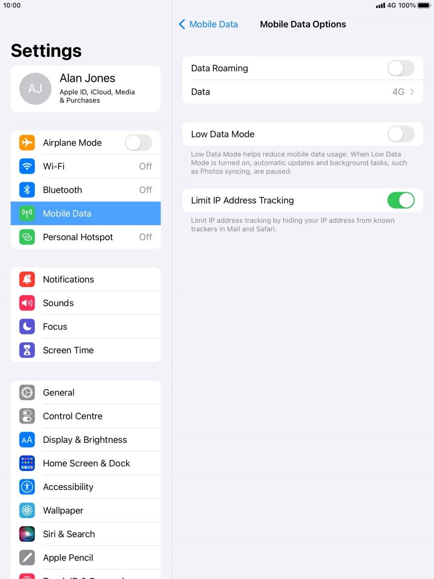 Press the indicator next to Press the indicator next to