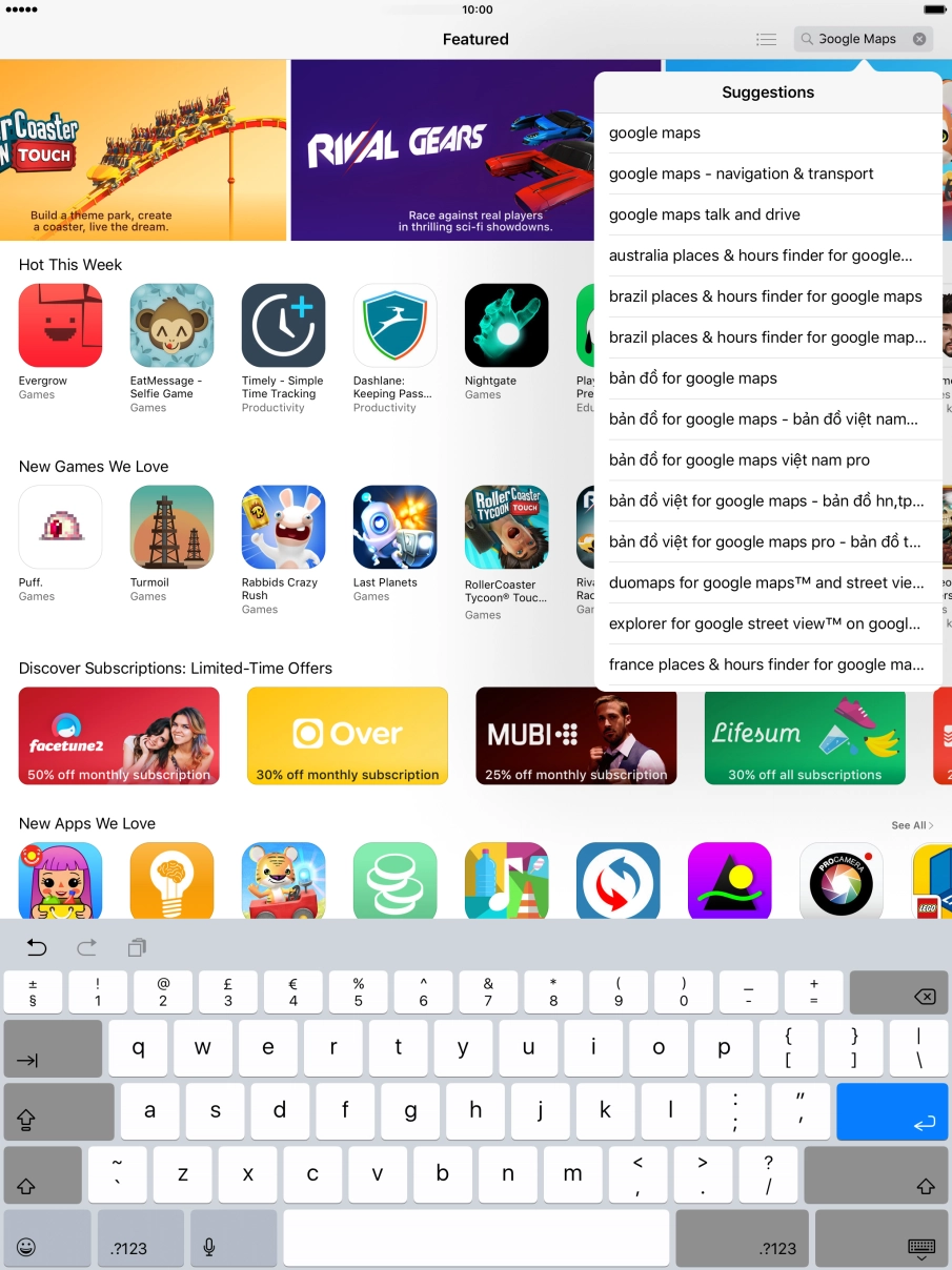 Key in Google Maps and press enter key. Key in Google Maps and press enter key.